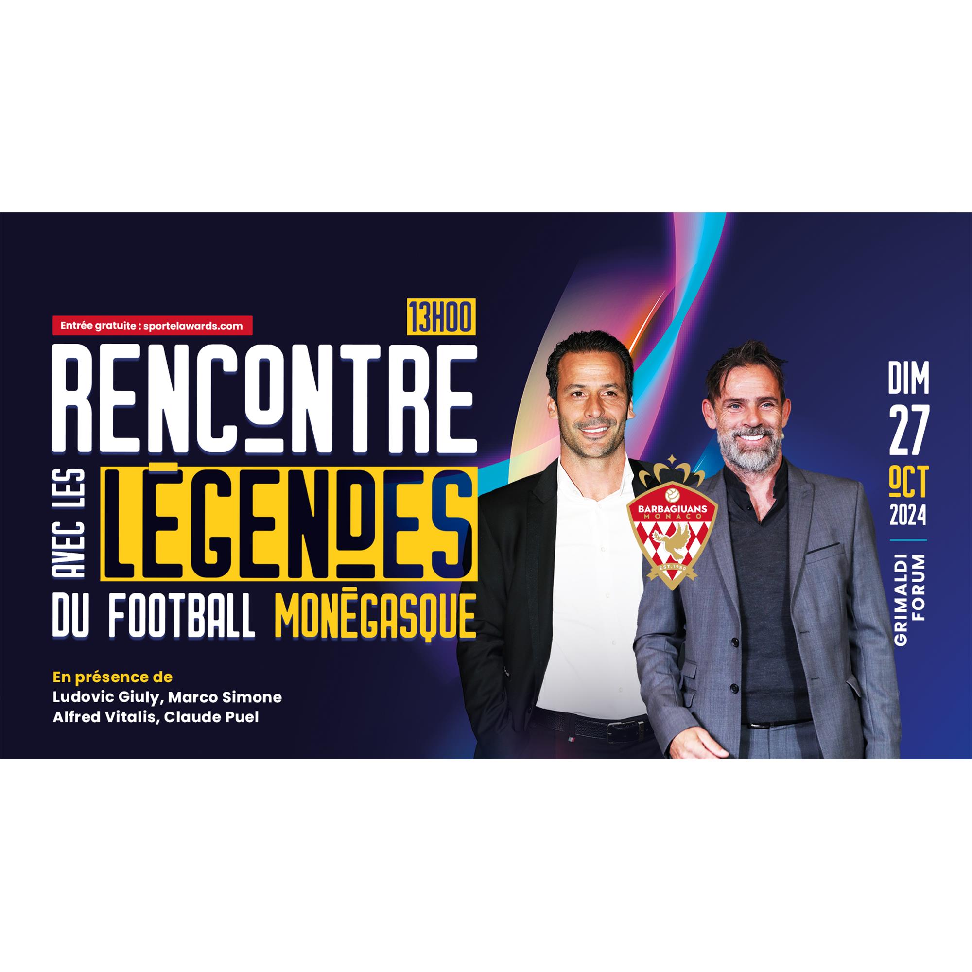 Rencontre et séance de dédicaces avec les légendes du football monégasque